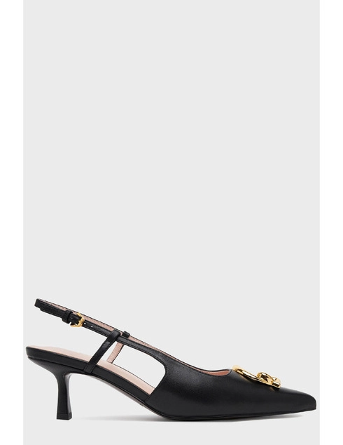 женские черные кожаные Босоножки Coccinelle COCCINELLE_1632 - фото-5