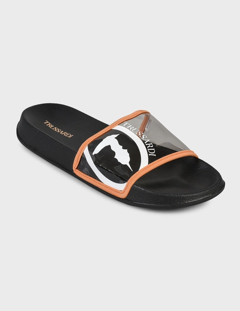 черные Шлепанцы Trussardi 00655-black