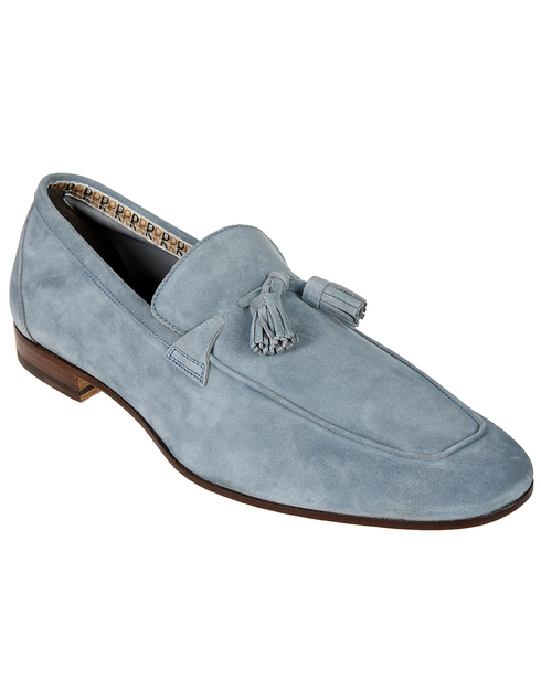 голубые Лоферы Fratelli Rossetti 51834-42011-blue