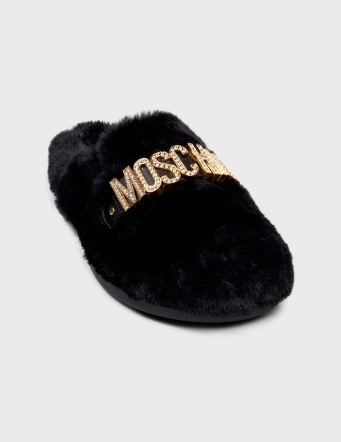 черные Шлепанцы Moschino 75959_black