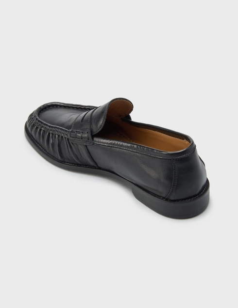 мужские черные Лоферы Roberto Serpentini 77900_black - фото-2