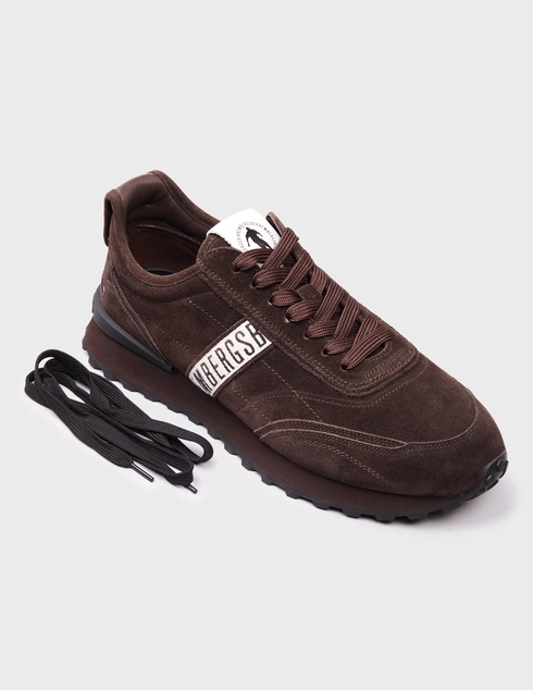 мужские коричневые замшевые Кроссовки Bikkembergs AGR-32225-3-brown - фото-5