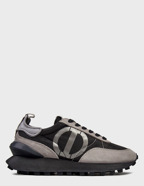 женские черные текстильные Кроссовки Iceberg 2136-Grey_gray - фото-5