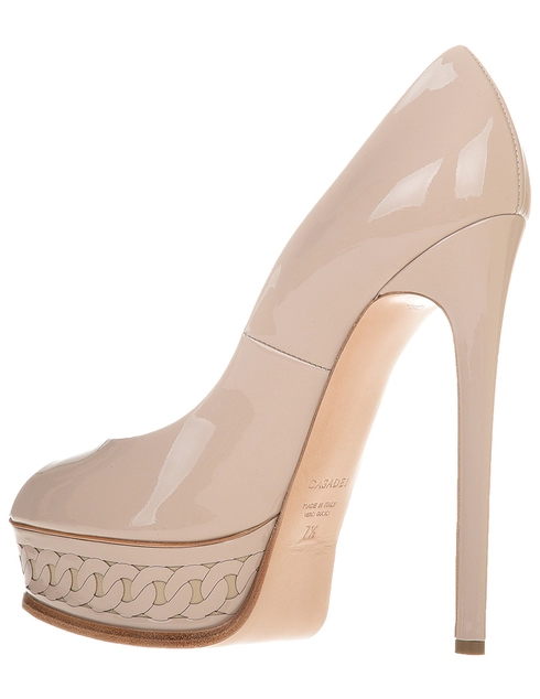 женские бежевые Туфли Casadei G140-beige - фото-2