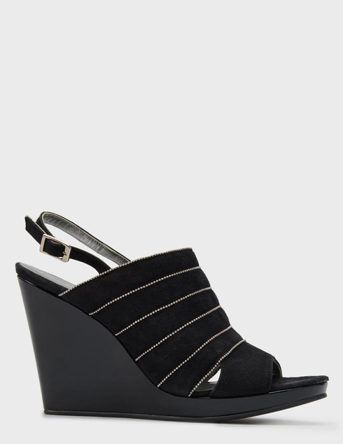 женские черные замшевые Босоножки Lorbac 7100_black - фото-5