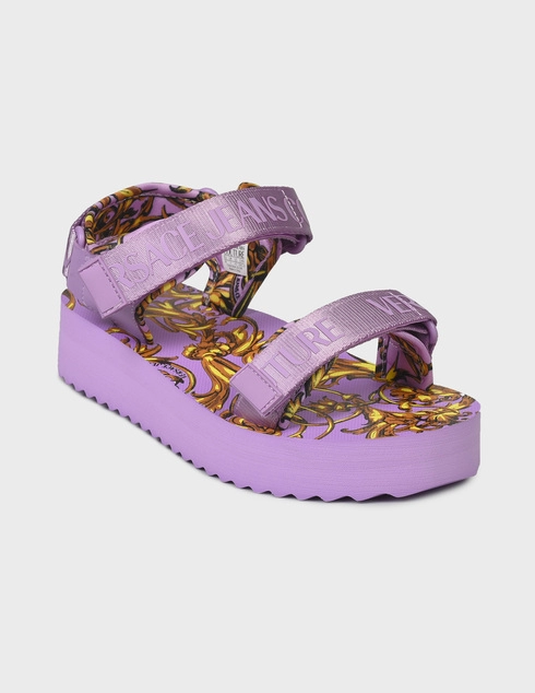 фиолетовые Босоножки Versace Jeans Couture 72VA3SX4-G30