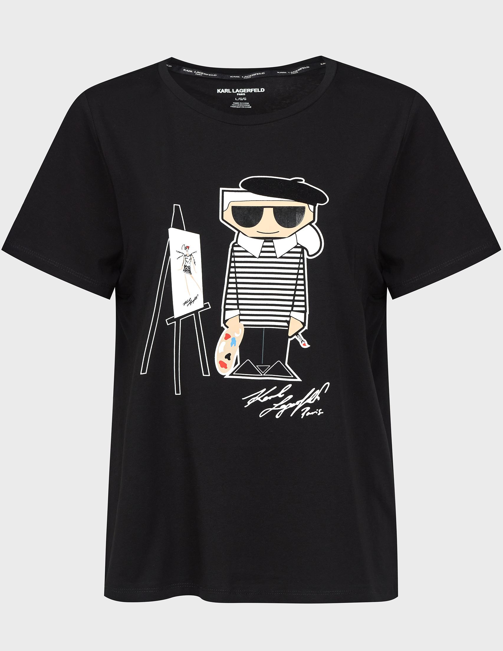 

Футболка, Черный;принт