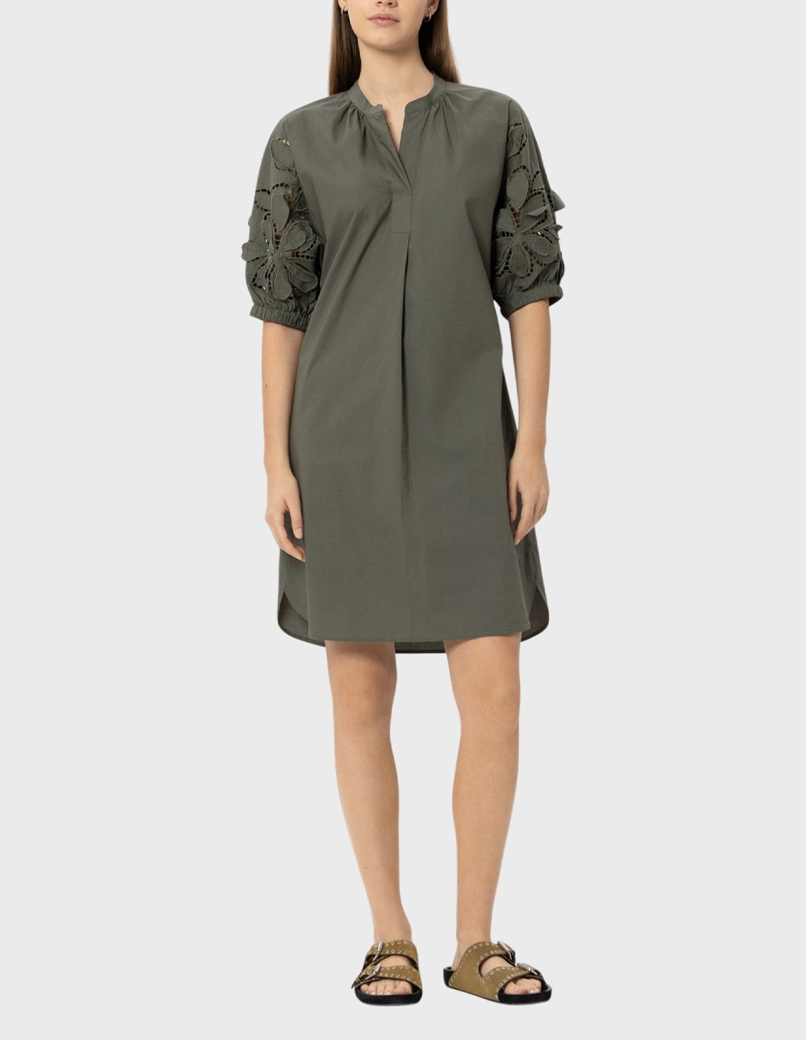 

Платье, Зеленый;хаки