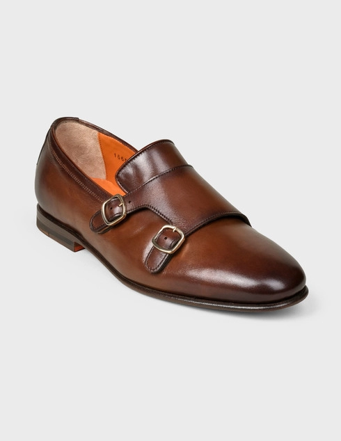 коричневые Монки Santoni MCCG16603SA3ESKTC72-brown