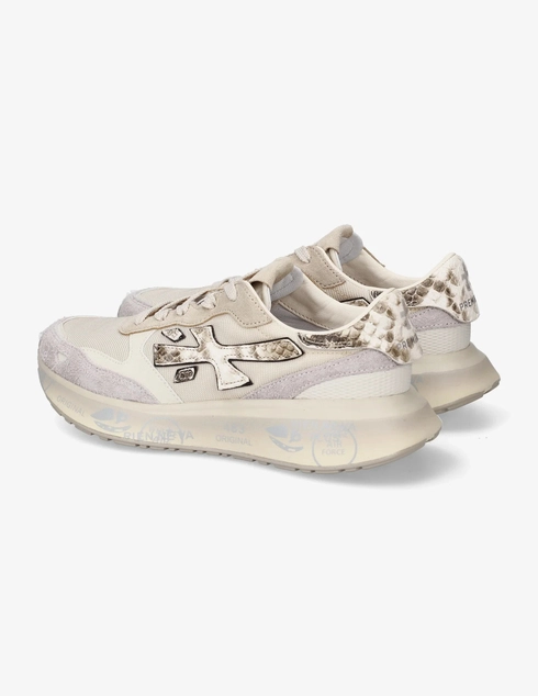 женские бежевые Кроссовки Premiata LAURYN_8183 - фото-2