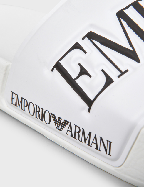 мужские белые Шлепанцы Emporio Armani X4P103XL792-D611 - фото-2