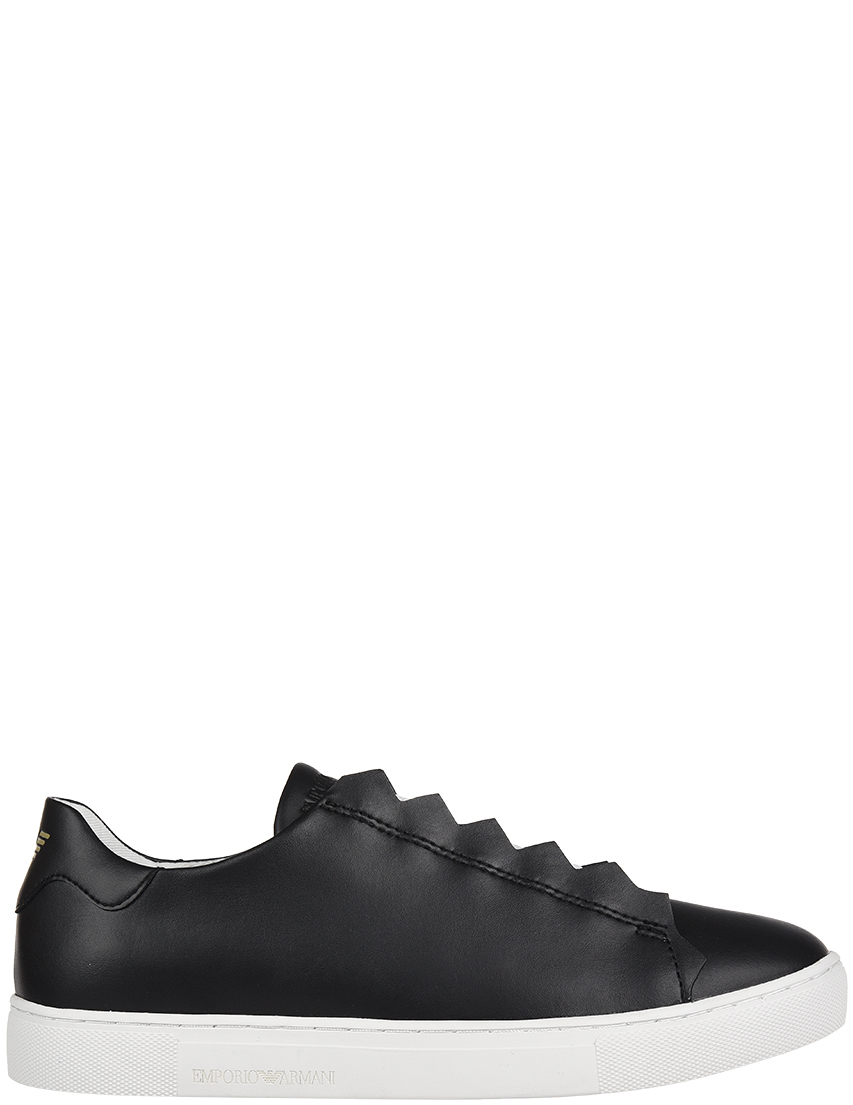 женские черные Кеды Emporio Armani X3X051XF18700002 - фото-2