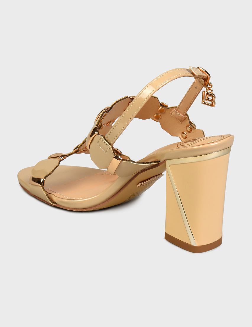 женские бежевые Босоножки Laura Biagiotti 8105-beige - фото-2