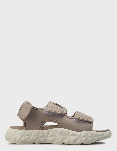 женские бежевые текстильные Сандалии Ea7 Emporio Armani 004-145_beige - фото-5