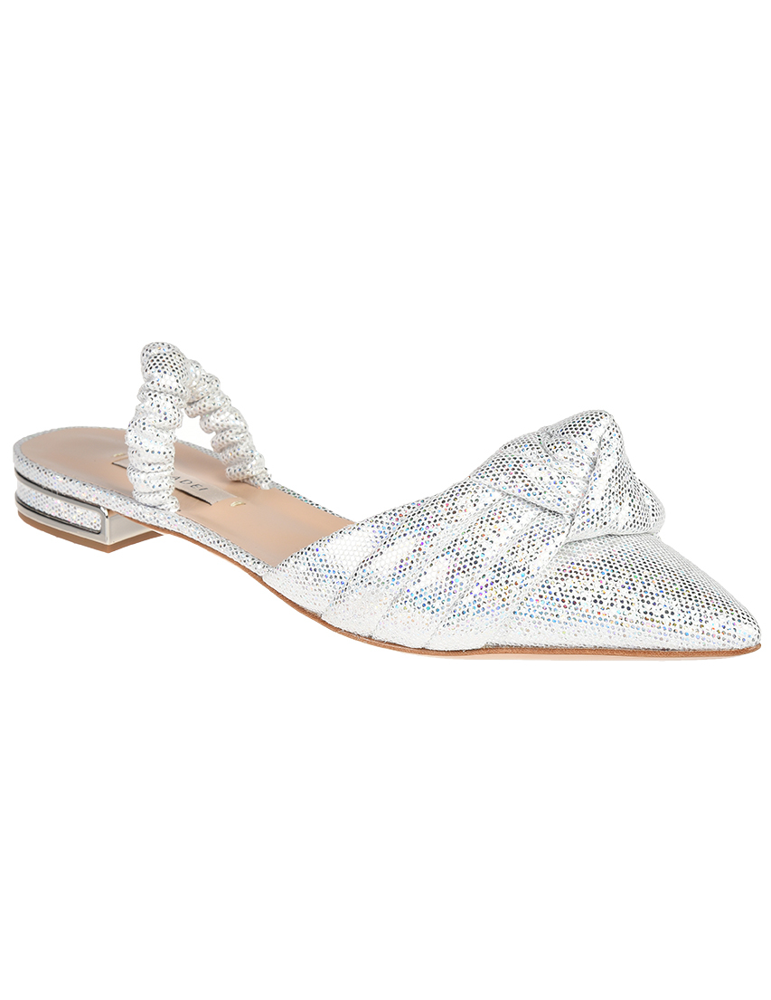 женские серебряные Босоножки Casadei 690_silver - фото-2