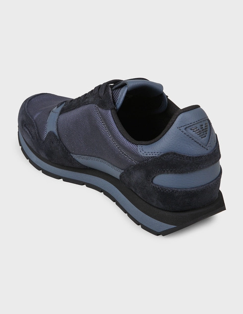 мужские синие Кроссовки Emporio Armani 215-R-blunotte-blue - фото-2