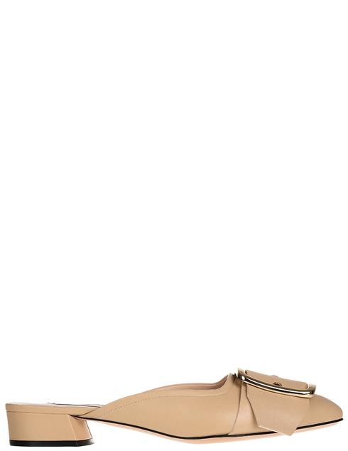 женские бежевые кожаные Мюли Casadei 160_beige - фото-5