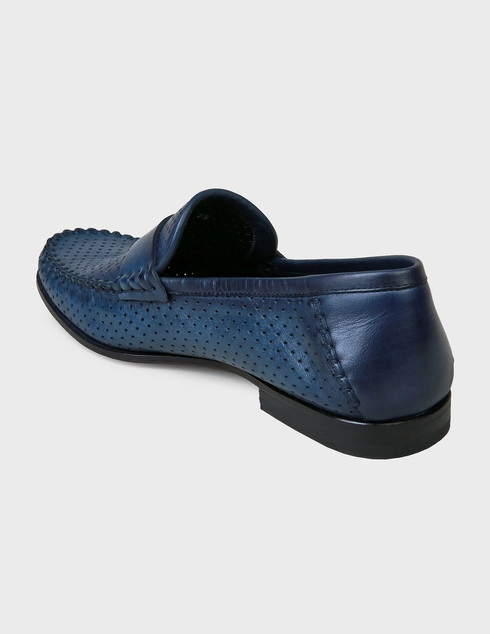 мужские синие Лоферы Santoni Sant-SS20-MCPT15540LA5SGTNU64-blue - фото-2