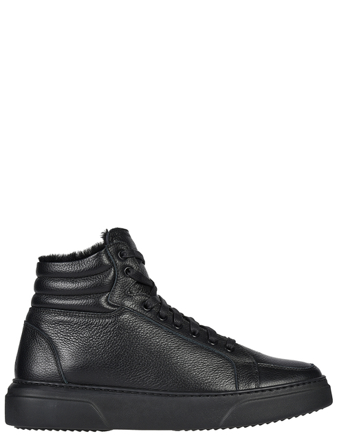 мужские черные кожаные Кеды Stokton S795U-BLACK - фото-5