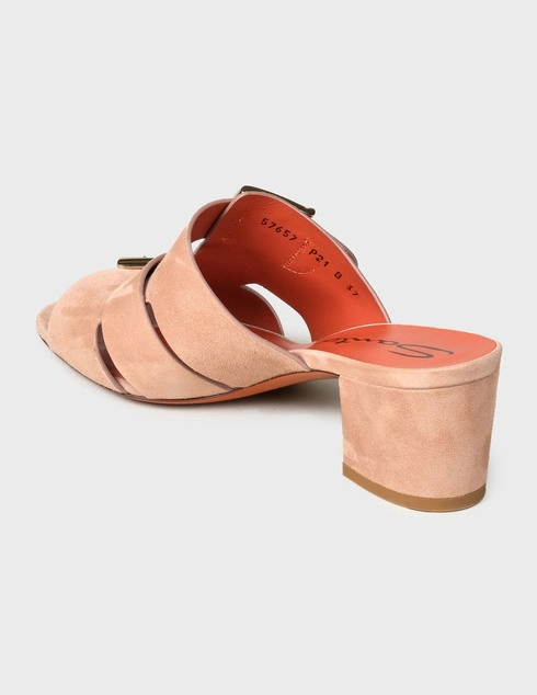 женские бежевые Мюли Santoni WHTH57657HA2RLCPP21-beige - фото-2