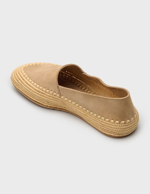 женские бежевые Слипоны Elena Iachi E4613_beige - фото-2