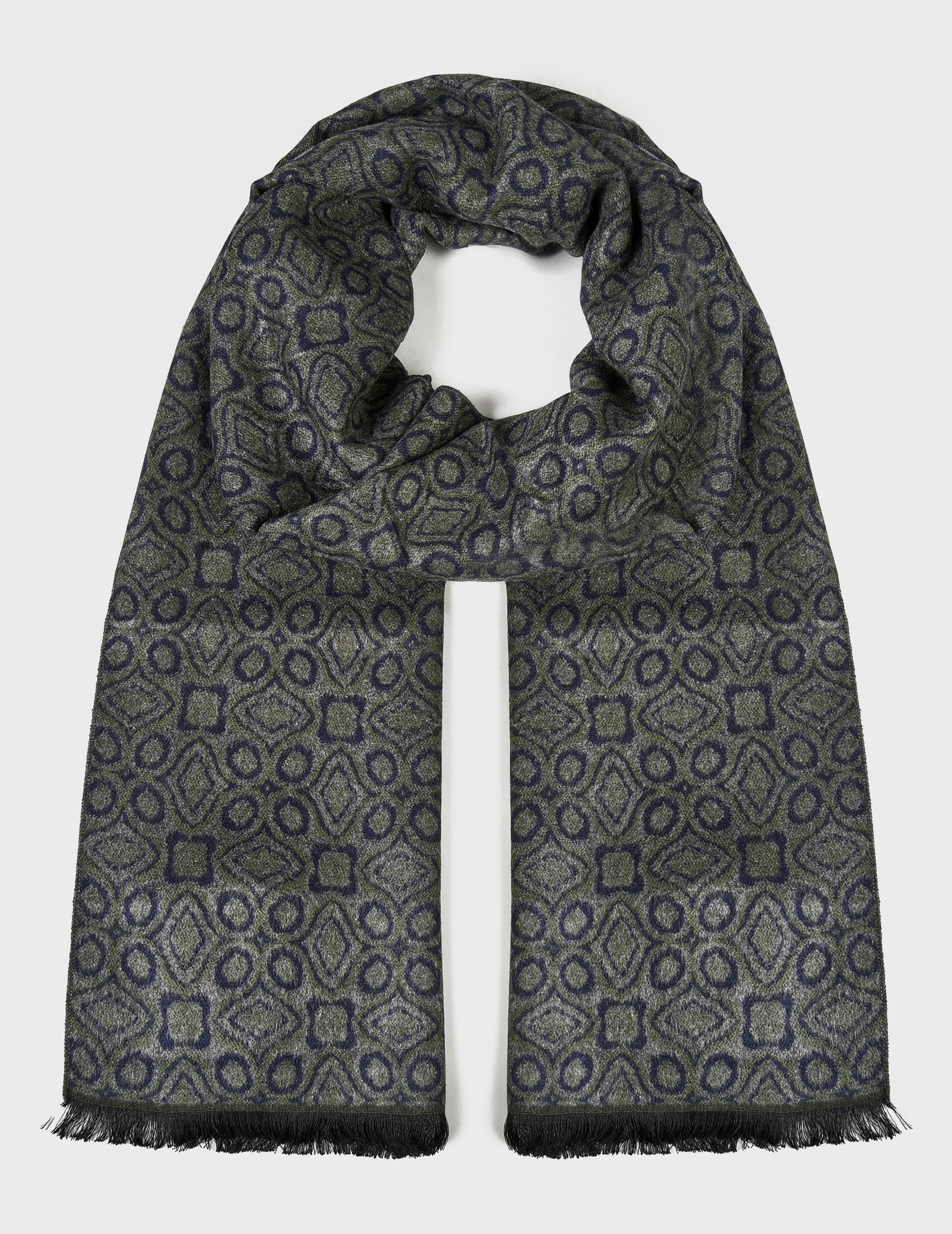 

Шарф, Серый;синий;многоцветный