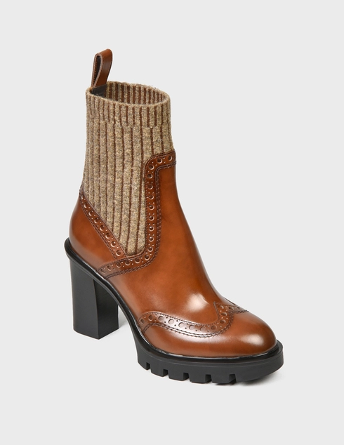 коричневые Ботильоны Santoni Sant-AW21-WTCT59603HL8NWLOC45-brown