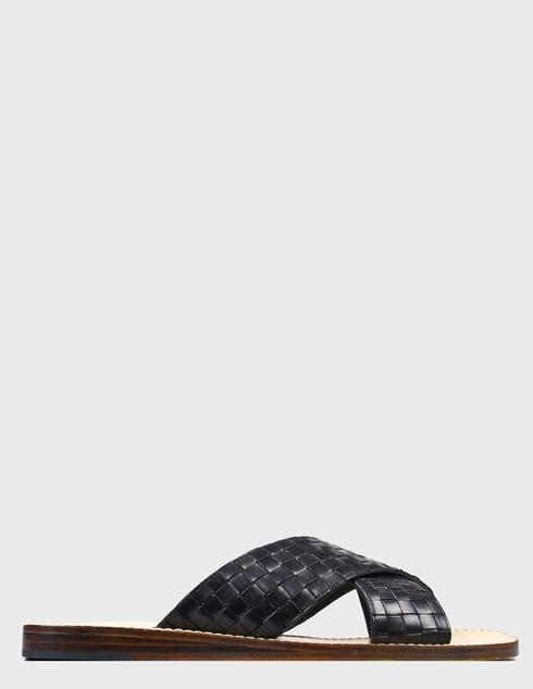 мужские черные кожаные Шлепанцы Fabi AGR-FU0522A-900 - фото-5