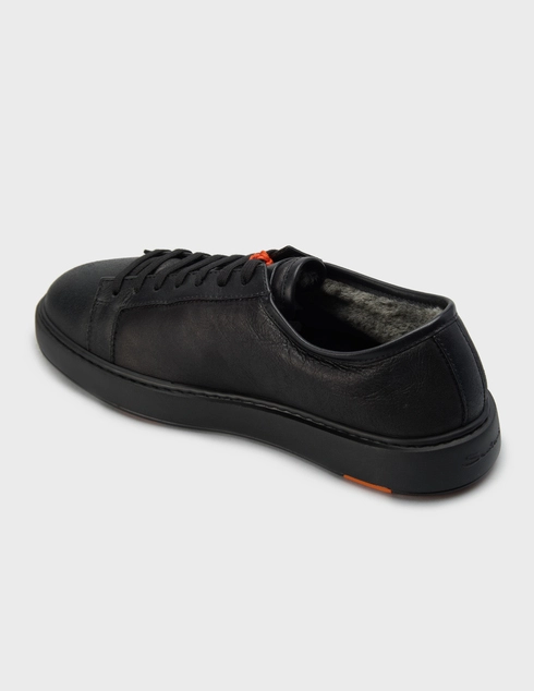 мужские черные Кеды Santoni MBSD21533-N01_black - фото-2