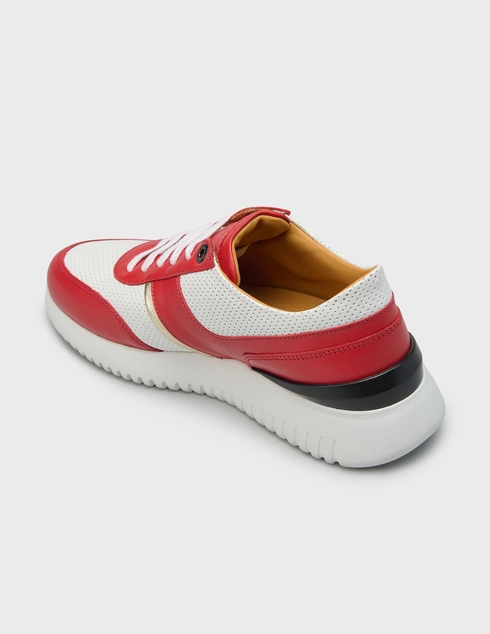 женские красные Кроссовки A.Testoni 70016_red - фото-2