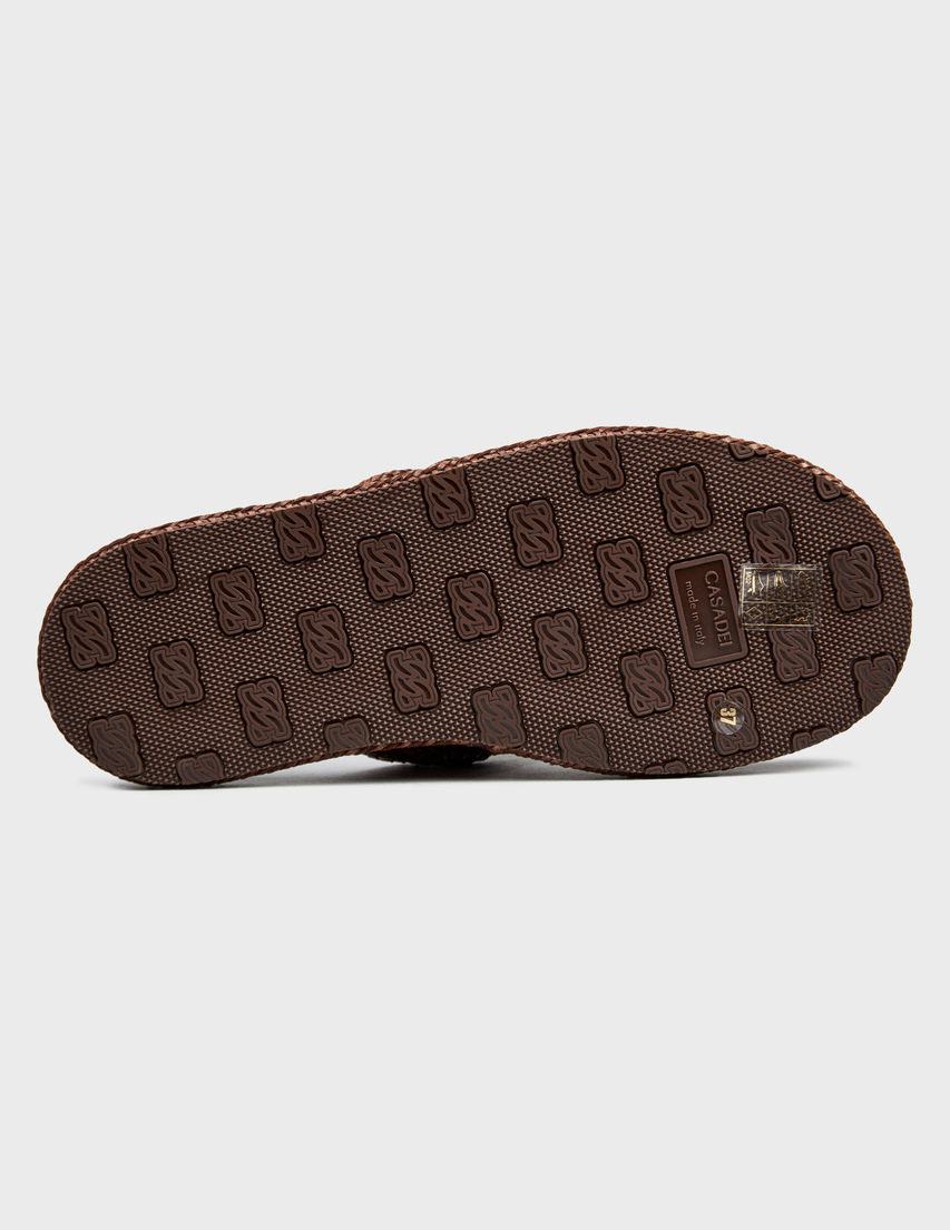 коричневые Шлепанцы Casadei 380_brown размер - 36; 37; 38