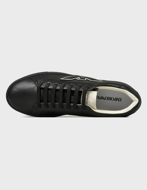 черные мужские Кеды Emporio Armani AGR-X4X-598_black 10993 грн