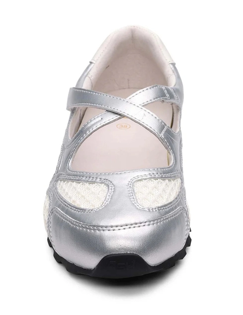 женские серебряные Кроссовки Ash KORE-001 - фото-2