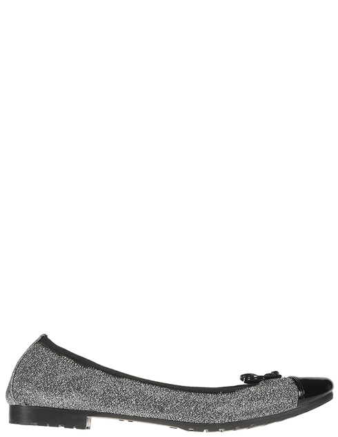 женские черные текстильные Балетки Nila & Nila 7204_silver - фото-5