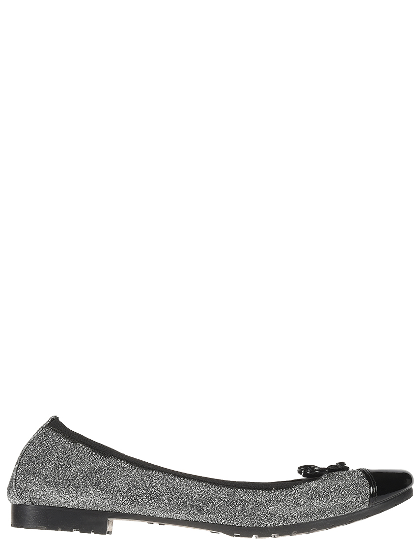 женские черные текстильные Балетки Nila & Nila 7204_silver - фото-5