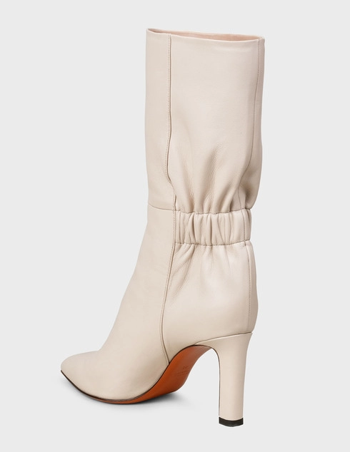 женские бежевые Полусапоги Santoni Sant-AW19-WSKK57574HI2CNPEI75-beige - фото-2