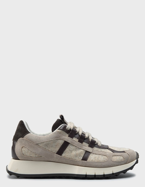 женские бежевые текстильные Кроссовки Panicale Cashmere D37SNEAKERS137DSN1-0225_beige - фото-5