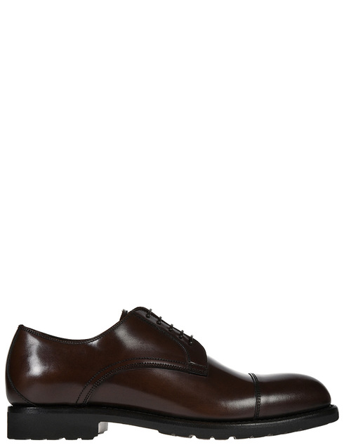 мужские коричневые кожаные Туфли Franceschetti 2552005 - фото-5