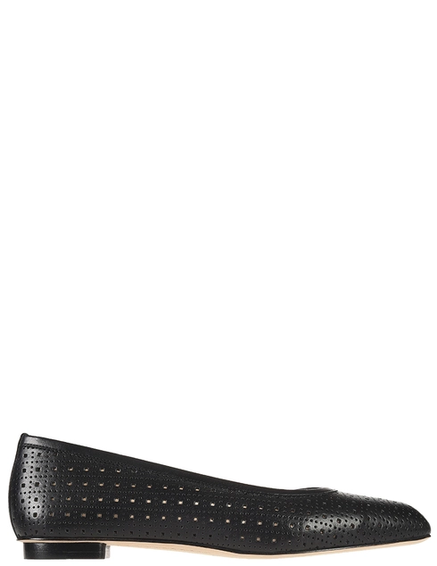 женские черные кожаные Балетки Fratelli Rossetti S66587_black - фото-5