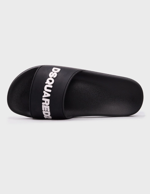 черные мужские Шлепанцы Dsquared2 0085-black 10846 грн