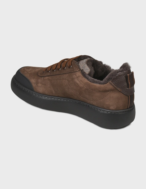 мужские коричневые Кеды Camerlengo M16146POSITANO703-nero_brown - фото-2
