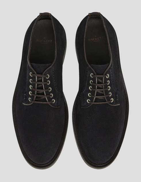 мужские синие Дерби Hackett London HMS200008-595_blue - фото-2