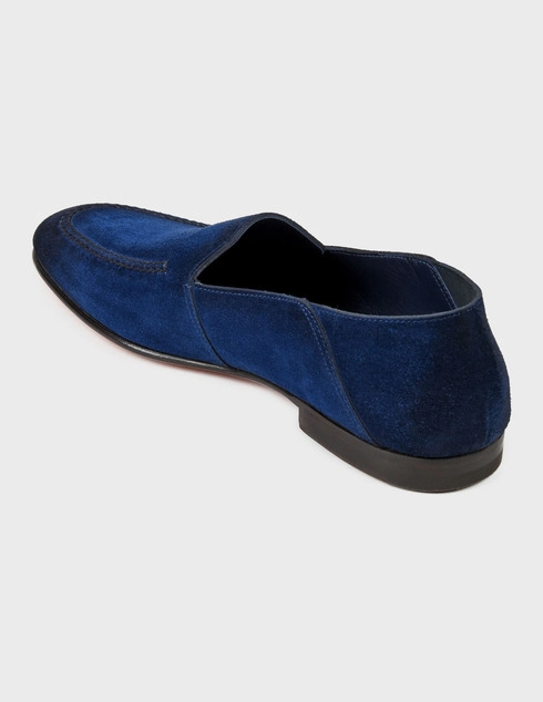 мужские синие Лоферы Santoni SMCNC16048SA3SRVLU43-blue - фото-2