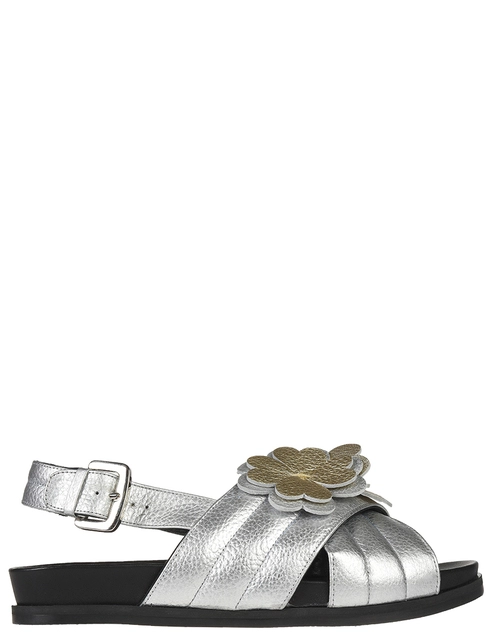 женские серебряные кожаные Сандалии Minna Parikka LUCKY-SILVER - фото-5
