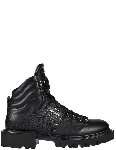 мужские черные кожаные Ботинки Paciotti QU10PL-black - фото-5