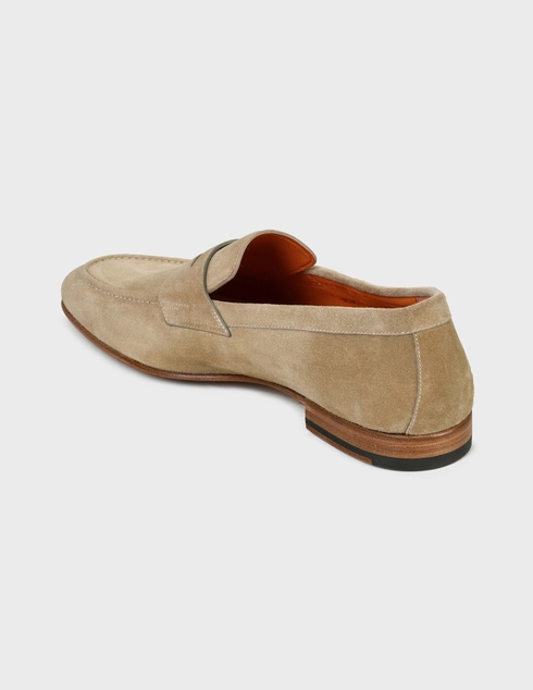 мужские бежевые Лоферы Santoni SMCNC17511LA3ESVUE40-beige - фото-2