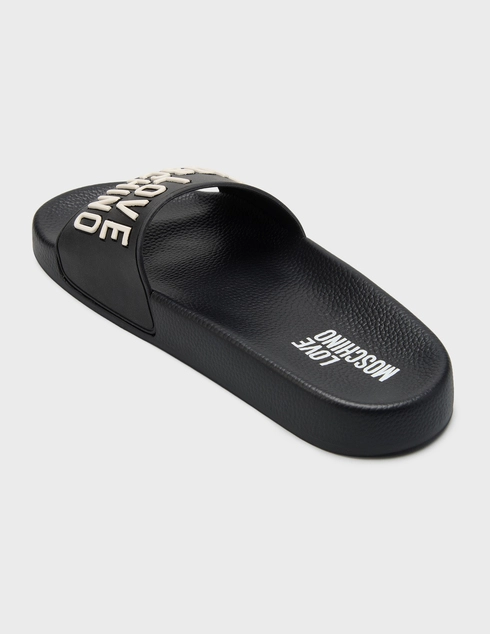 женские черные Шлепанцы Love Moschino JA28052G1OI14000_black - фото-2