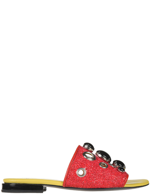 женские красные кожаные Шлепанцы Toga AJ818-RED - фото-5