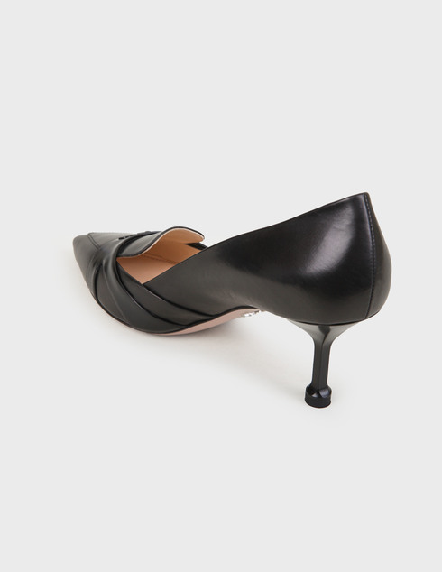 женские черные Туфли Prada 8002-black - фото-2