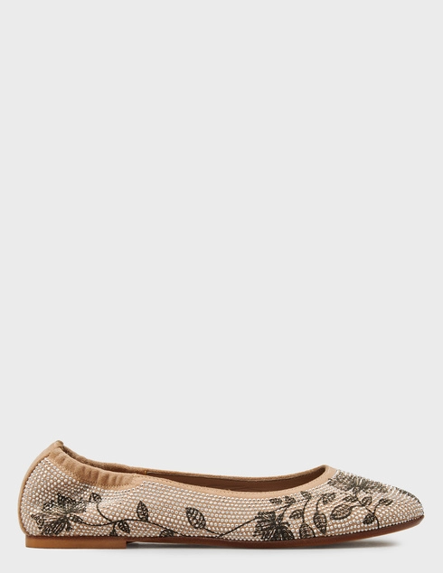 женские бежевые замшевые Балетки Fru.It 4615_beige - фото-5